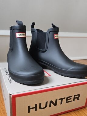 Hunter Original Chelsea Boots - Black - Big Kid